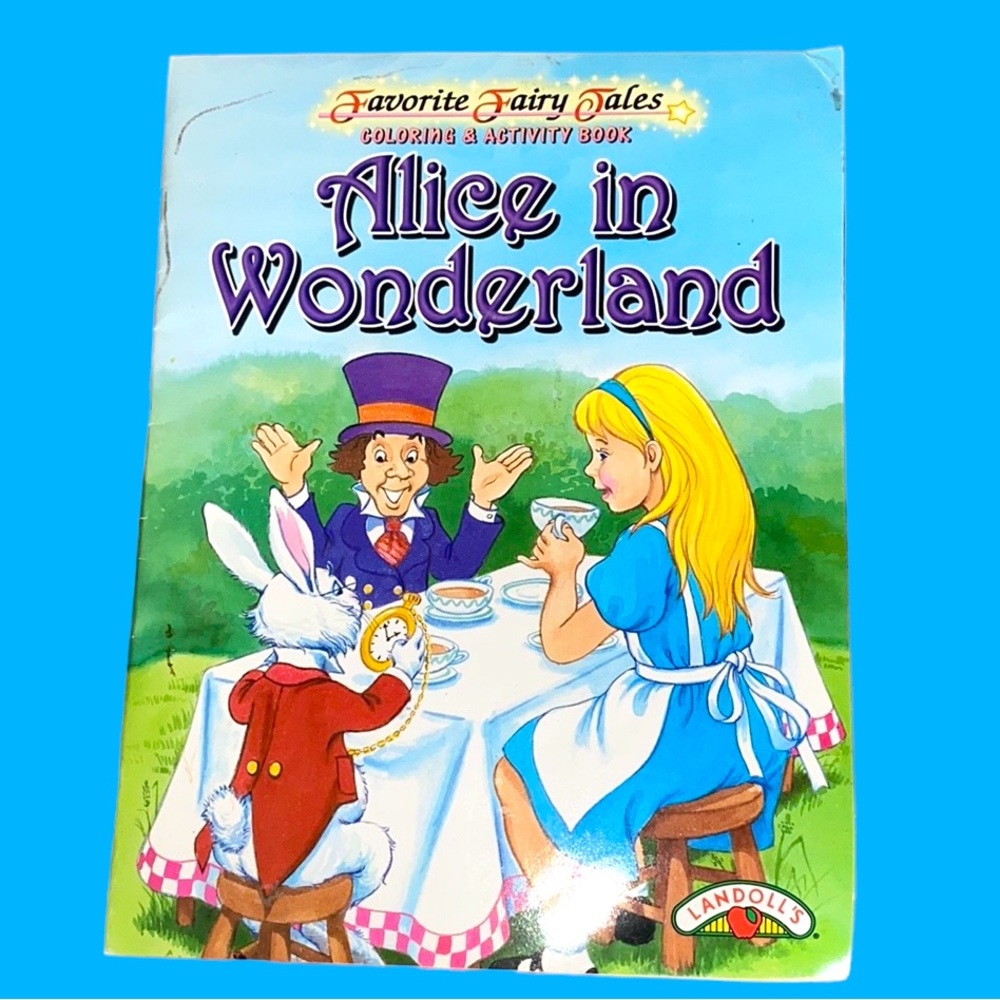 LANDOLL’S Alice in Wonderland Coloring & Activity Book. Copyright 1999.